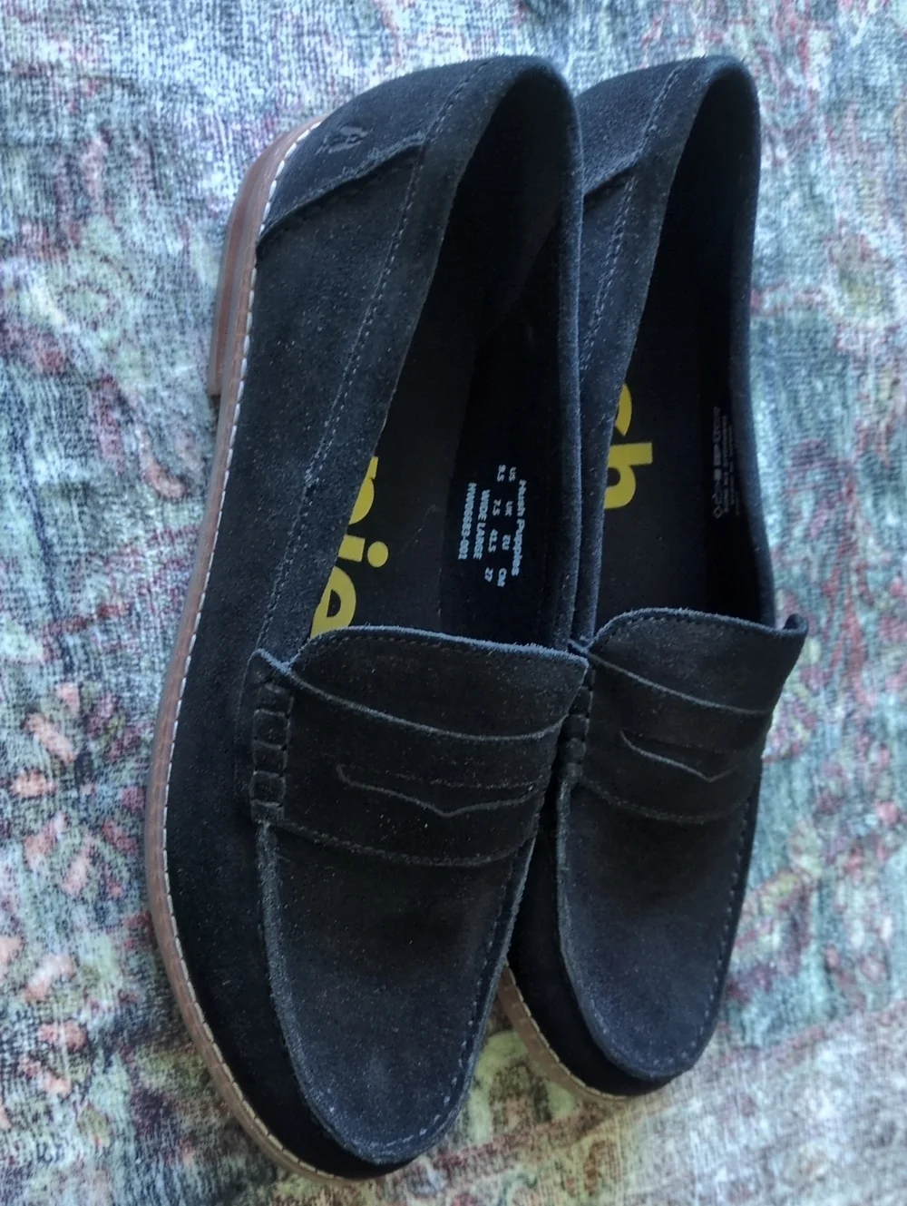 Hush Puppies Suede Penny Loafers 9.5 Wide